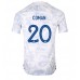 Billige Frankrig Kingsley Coman #20 Udebane Fodboldtrøjer VM 2022 Kortærmet